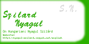 szilard nyagul business card